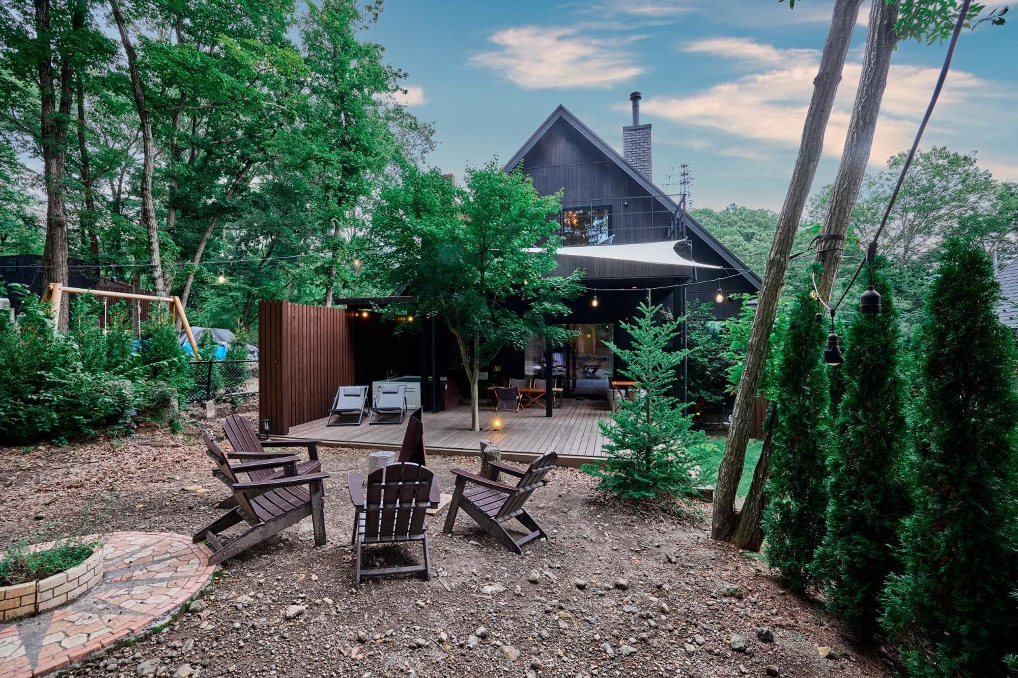 Sauna Forest Cabin 軽井沢 御代田　Mori-Asobi Oiwake Exteriör bild