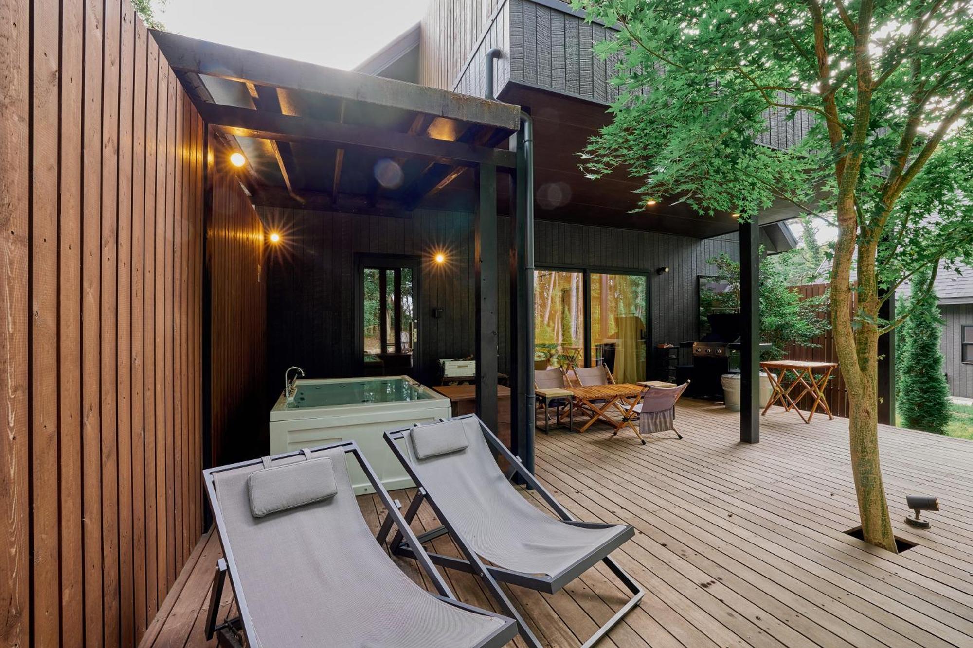 Sauna Forest Cabin 軽井沢 御代田　Mori-Asobi Oiwake Exteriör bild
